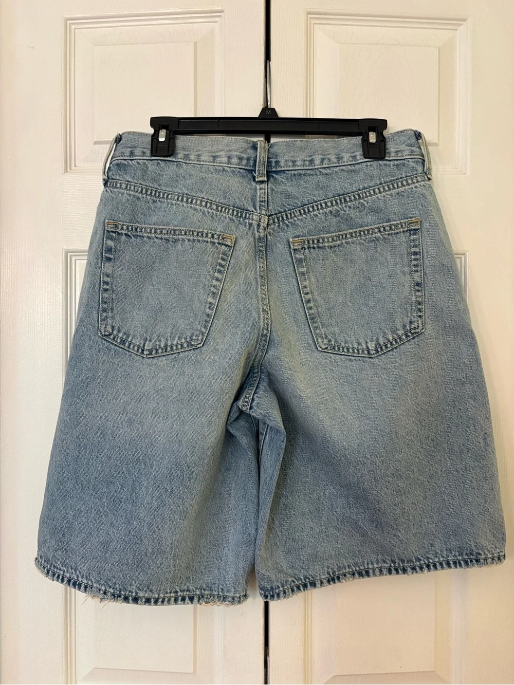 GAP 2026 Long Line Light Blue Denim Shorts - 8/29